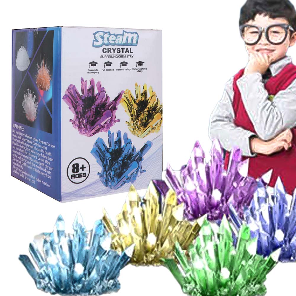 Science Project Diy - Kit scientifique de culture de cristaux,